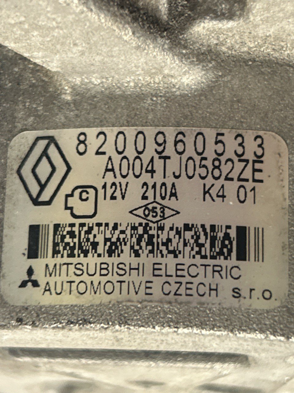 Alternatore Renault Duster 1.5 Diesel (2009 > 2016) cod . 8200960533