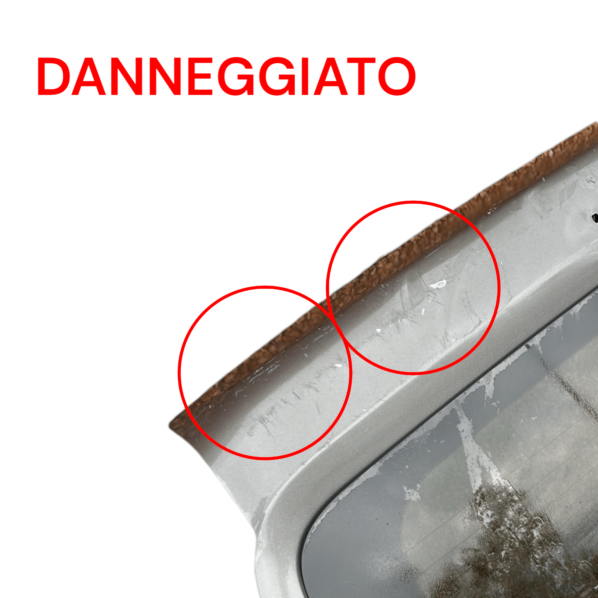 Anta Bagagliaio / Posteriore Sinistra Grigio Scuro Fiat Doblo Vetrato (2009 > 2022) Portiera / Porta / Sportello