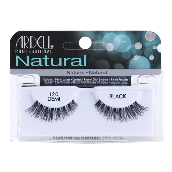ARDELL CIGLIA FINTE 65092 NATURAL STRIP LASHES 120 DEMI BLACK - BIBA-RICAMBI