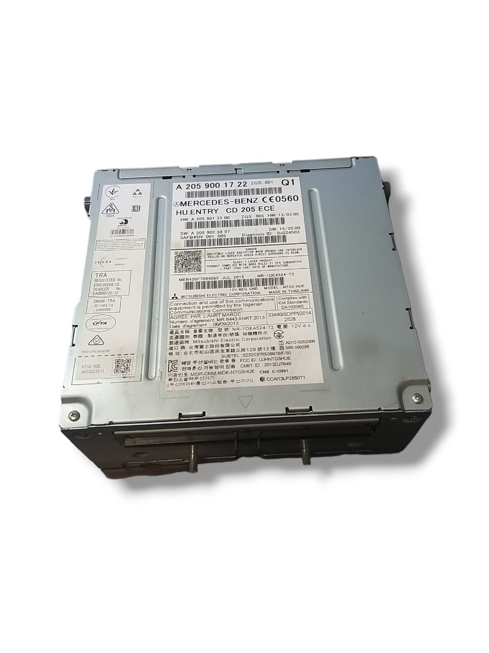 Autoradio Mercedes Benz Classe C C205 ( 2015 - 2023 ) Cod : A2059001722