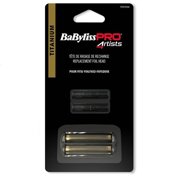 BABYLISS PRO RICAMBIO TESTINA + LAMA SHAVER BLACK NERO - BIBA-RICAMBI