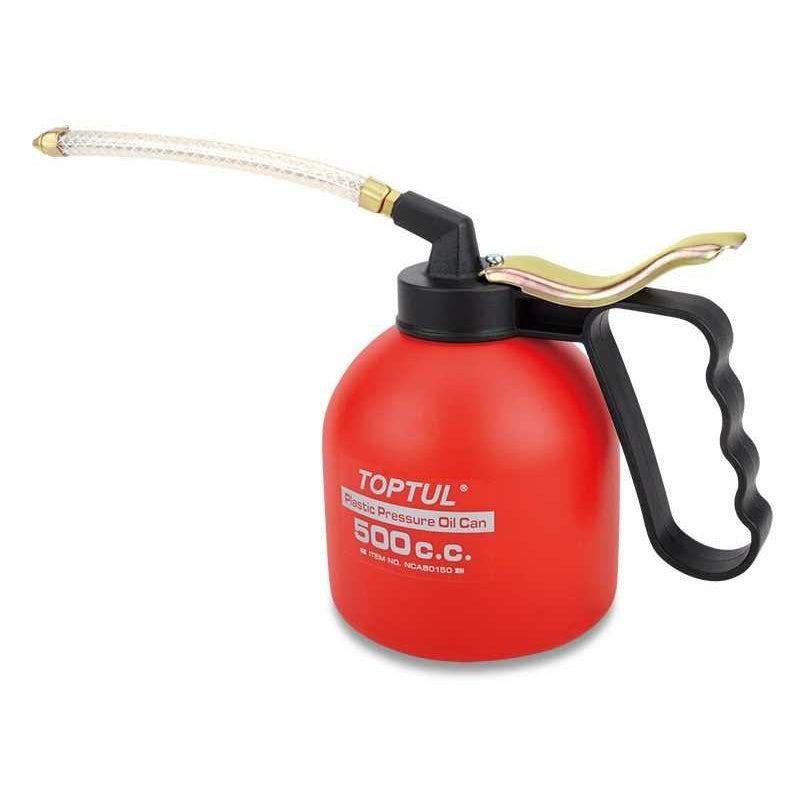 Oliatore In Plastica Con Canna Flessibile Lunghezza 135 mm | Capacità 500 c.c. | Marca Toptul BIBA-RICAMBI