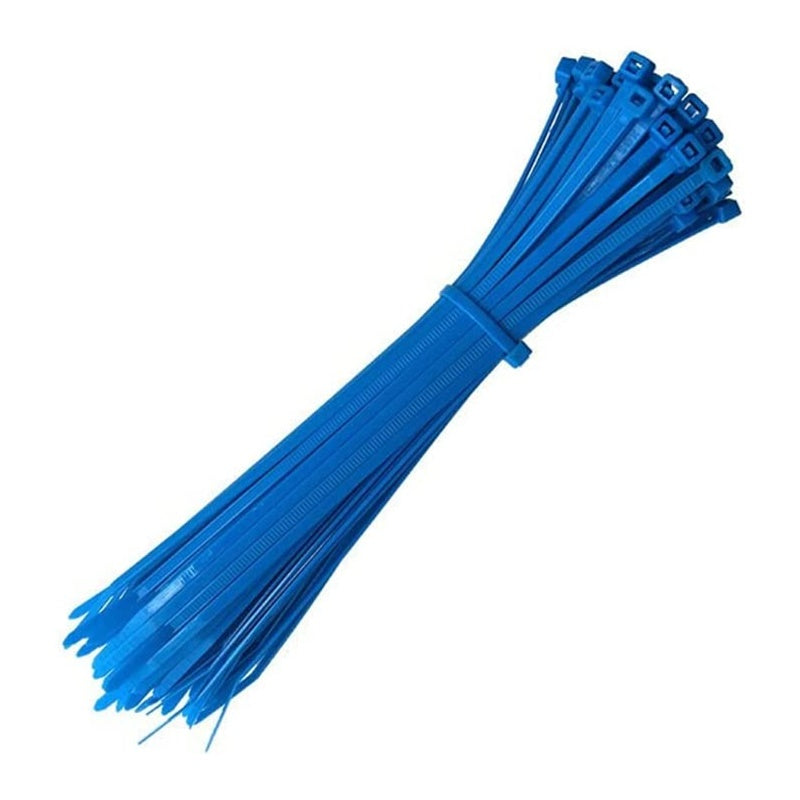 Fascette In Plastica Uso Professionale 4.8 x 390 | Colore Blu (25Pzz) BIBA-RICAMBI