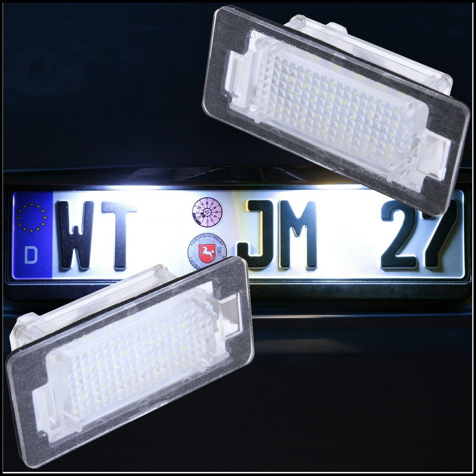 Lampadine Placchette Luci Targa Led Specifiche Per BMW Serie 5 (E61) Touring dal 2004-2010 BIBA-RICAMBI