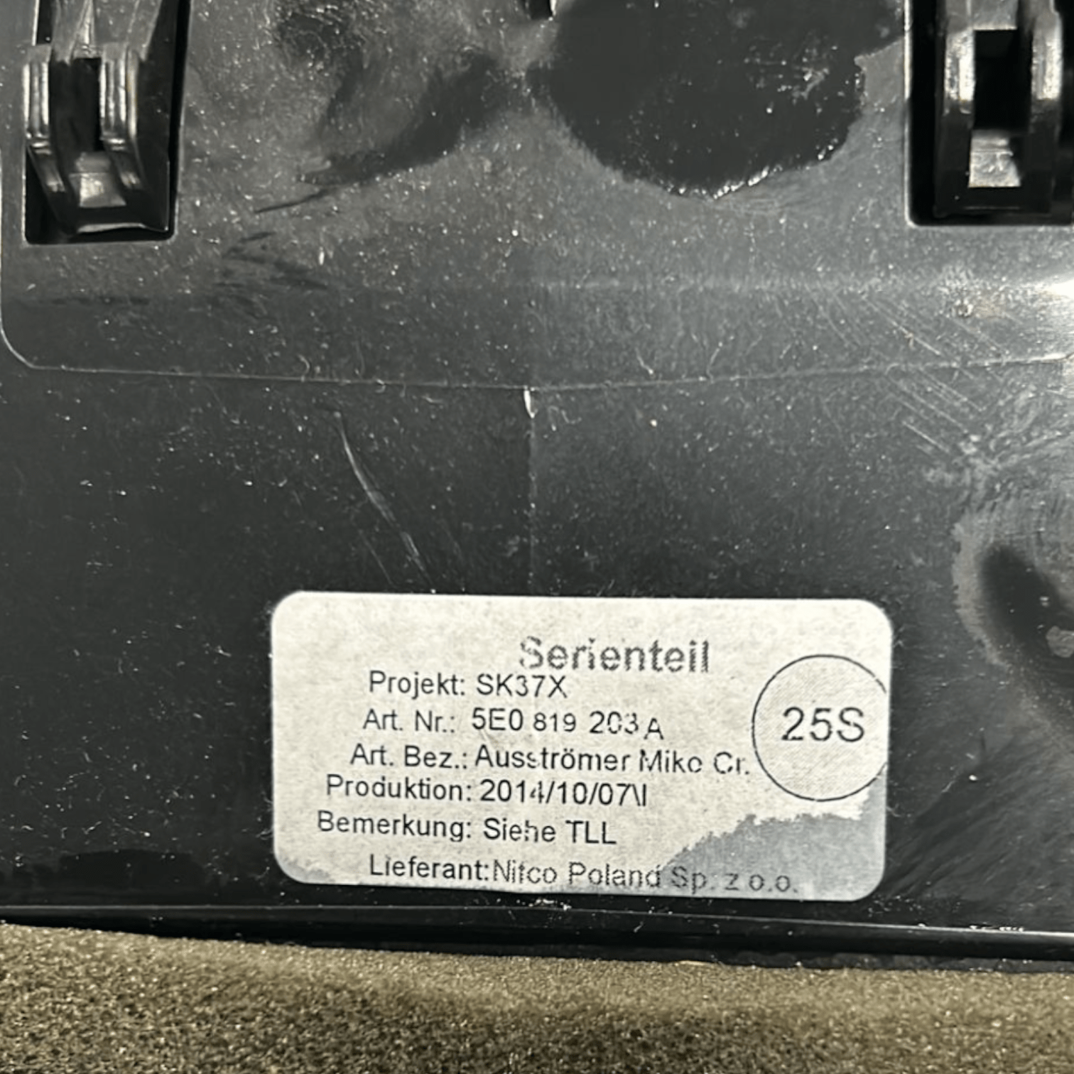 Bocchette Aria Posteriori Skoda Octavia cod:5E0819203 (2012 > 2019)