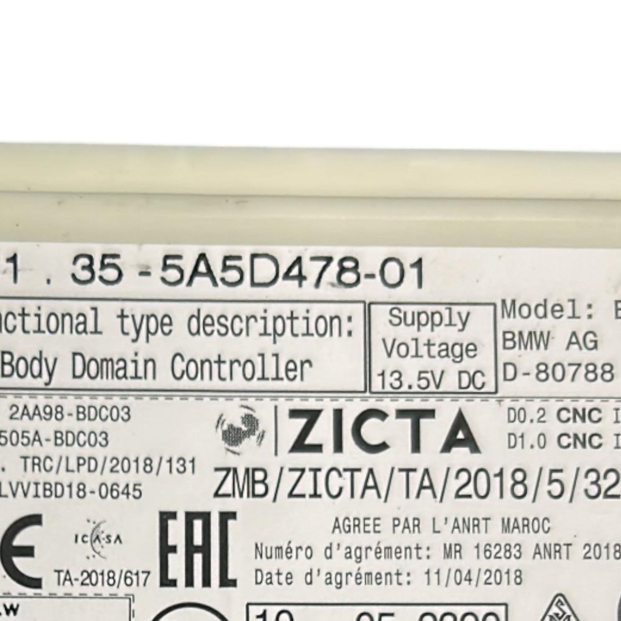 Body Computer BMW X3 (G01) cod.5A5D478-01 2.0 Diesel (2017 > 2024)