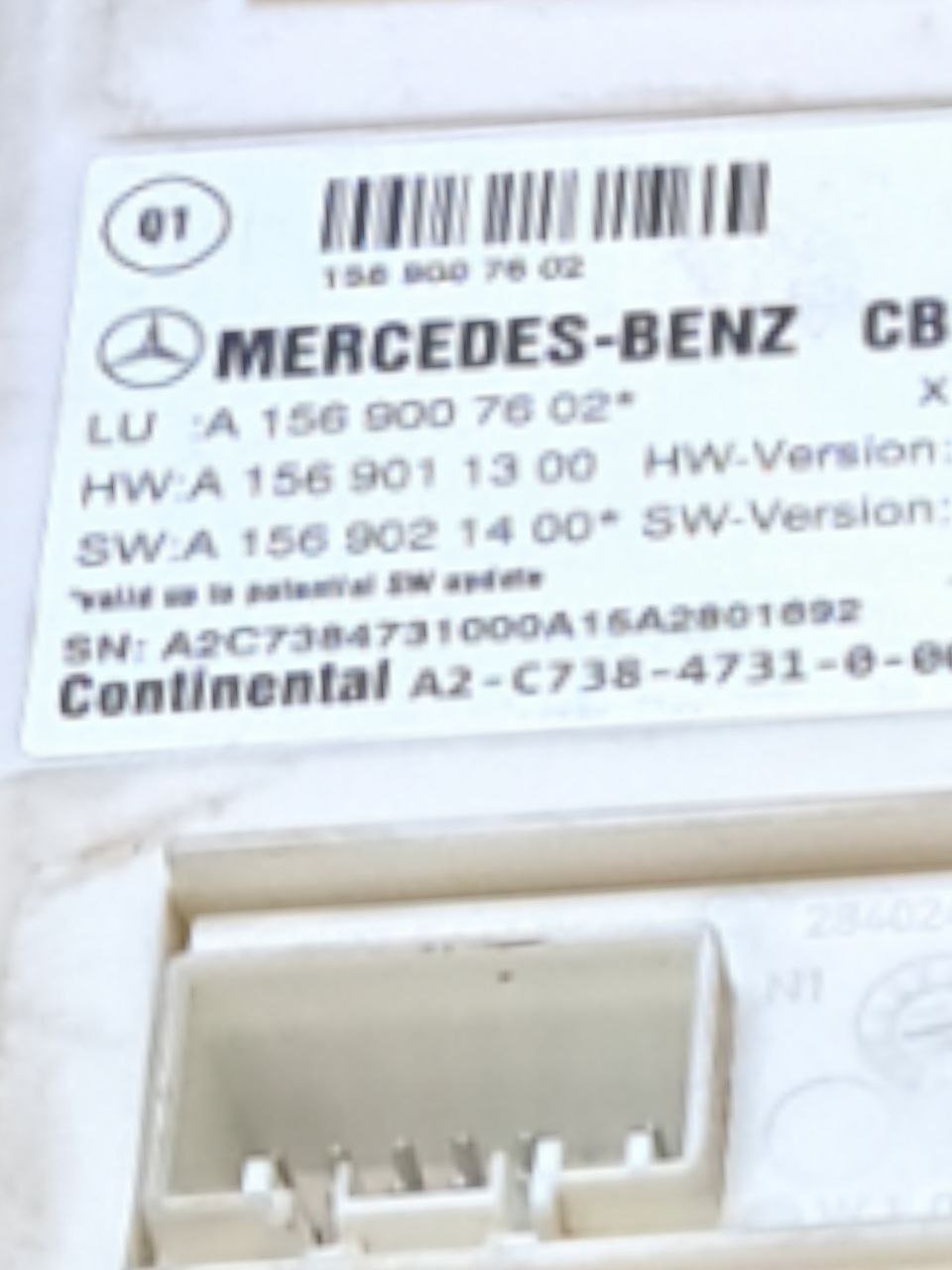 Body computer Mercedes-Benz Classe A W176 1.5 Diesel (2012-2018) COD:A1569007602