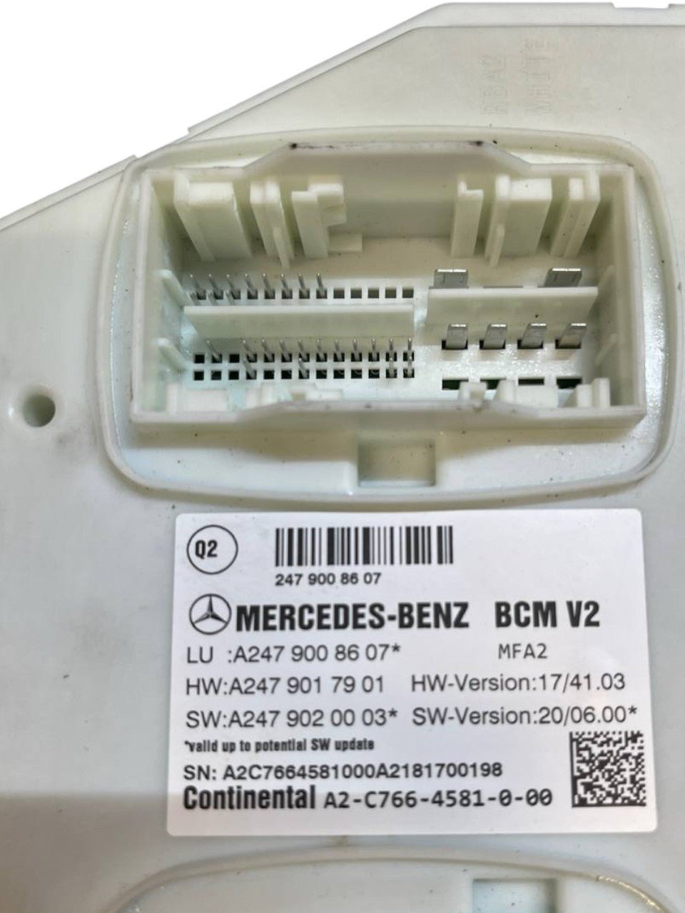 Body computer Mercedes-Benz Classe A W177 2.0 diesel (2018->) cod.A2479008607