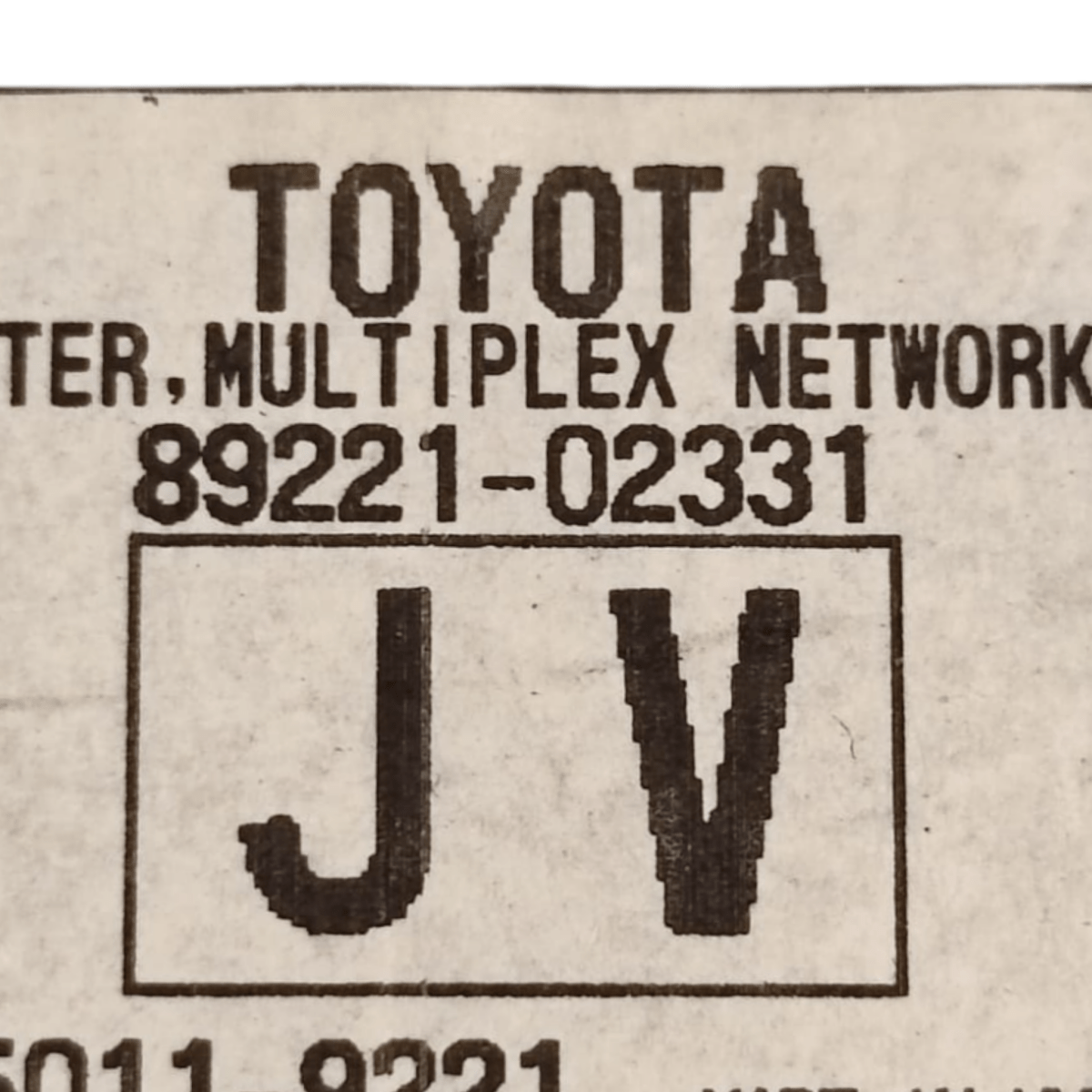 Body computer toyota auris (e180) 1.8 hybrid cod: 8922102331 (2012-2018)