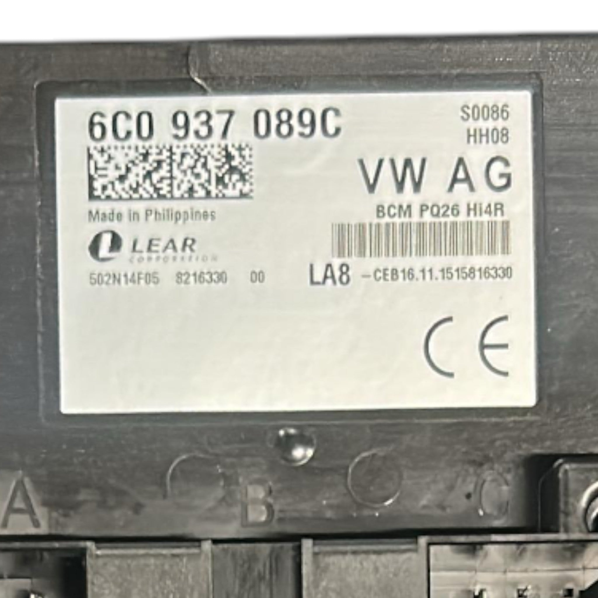 Body Computer Volkswagen Polo V (6R) cod.6C0937089C 1.2 Benzina (2009 > 2014)