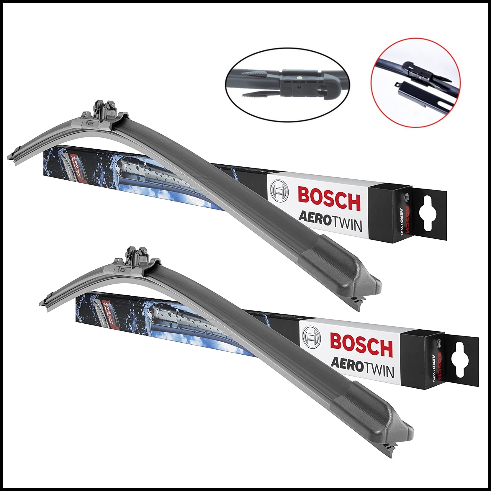 Spazzole Tergicristalli Bosch Aerotwin Abarth Grande Punto dal 2005> BIBA-RICAMBI