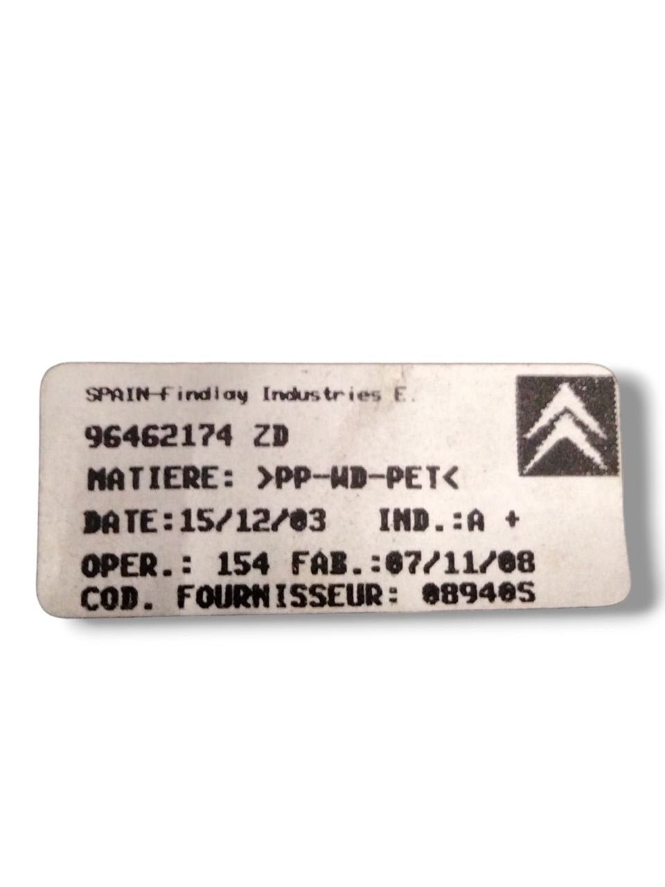 Cappelliera / Ripiano bagaglio Citroen C4 (2004-2010)cod.96462174 - BIBA-RICAMBI