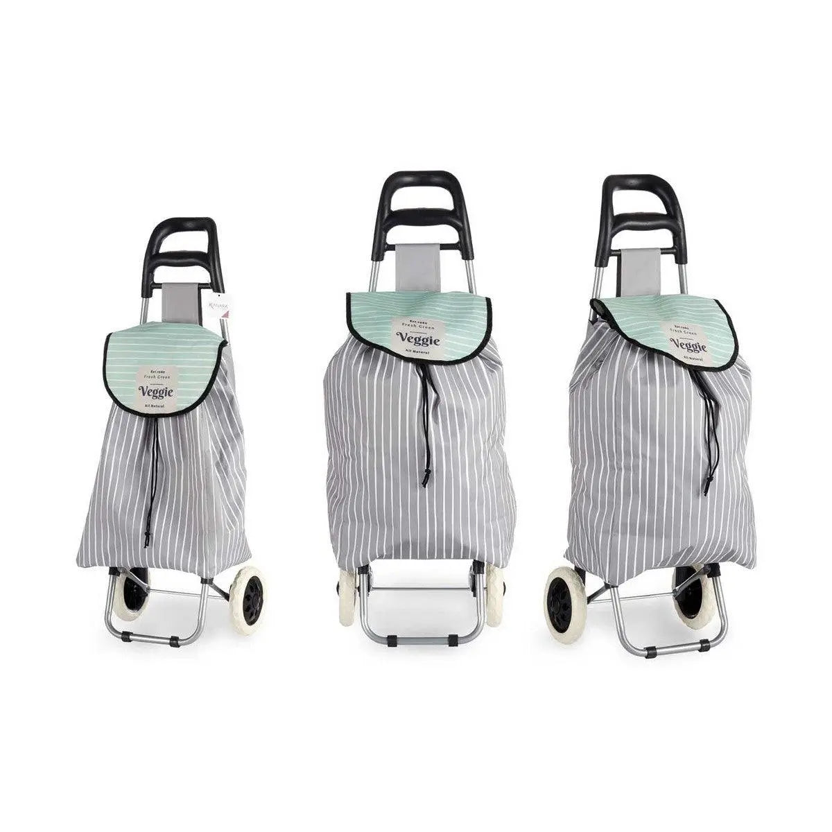 Carrello Grigio Metallo Plastica (20 x 95 x 34 cm) - BIBA-RICAMBI