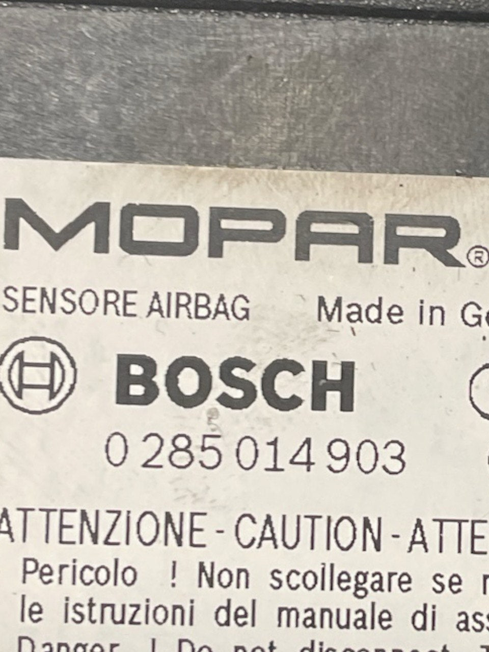 Centralina Airbag Alfa Romeo Stelvio cod:0285014903 (2016>)