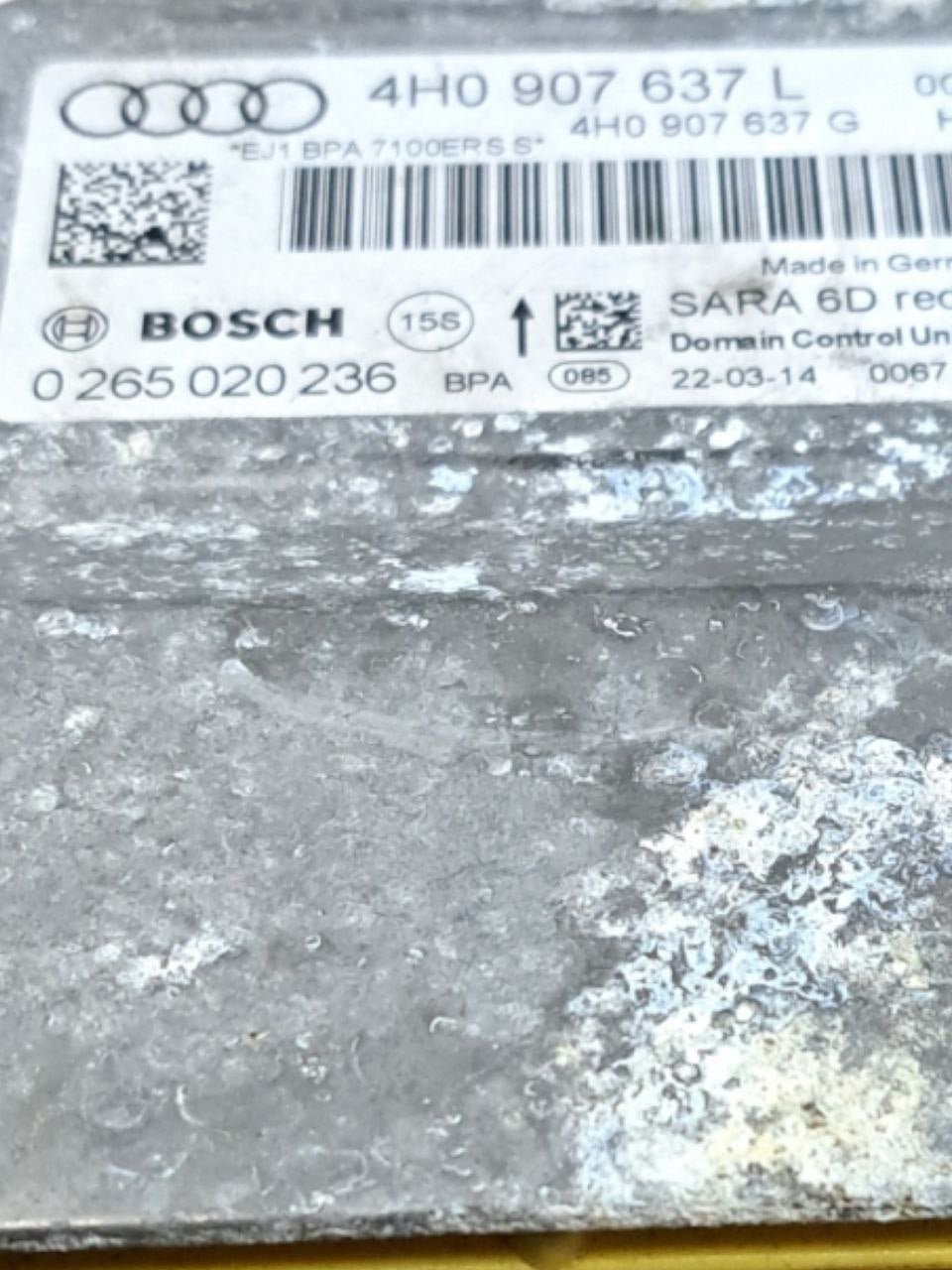 Centralina airbag Audi A8 4H (2009- 2018) COD:4H0907637L