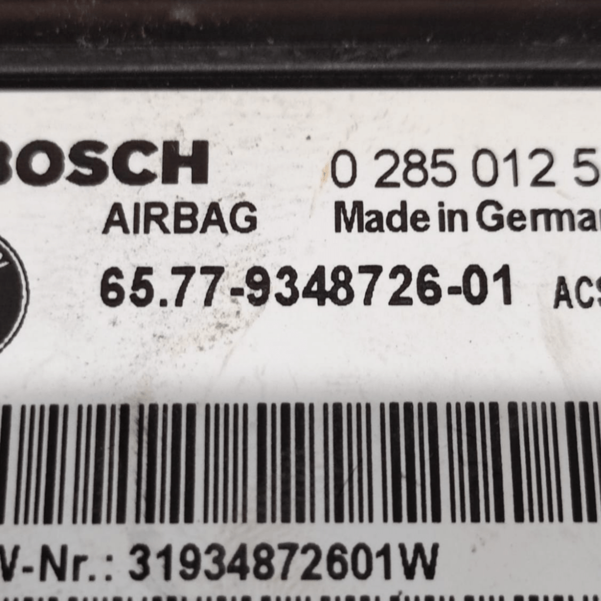 Centralina airbag bmw serie 4 f32 cod: 6577934872601 (2013-2020)