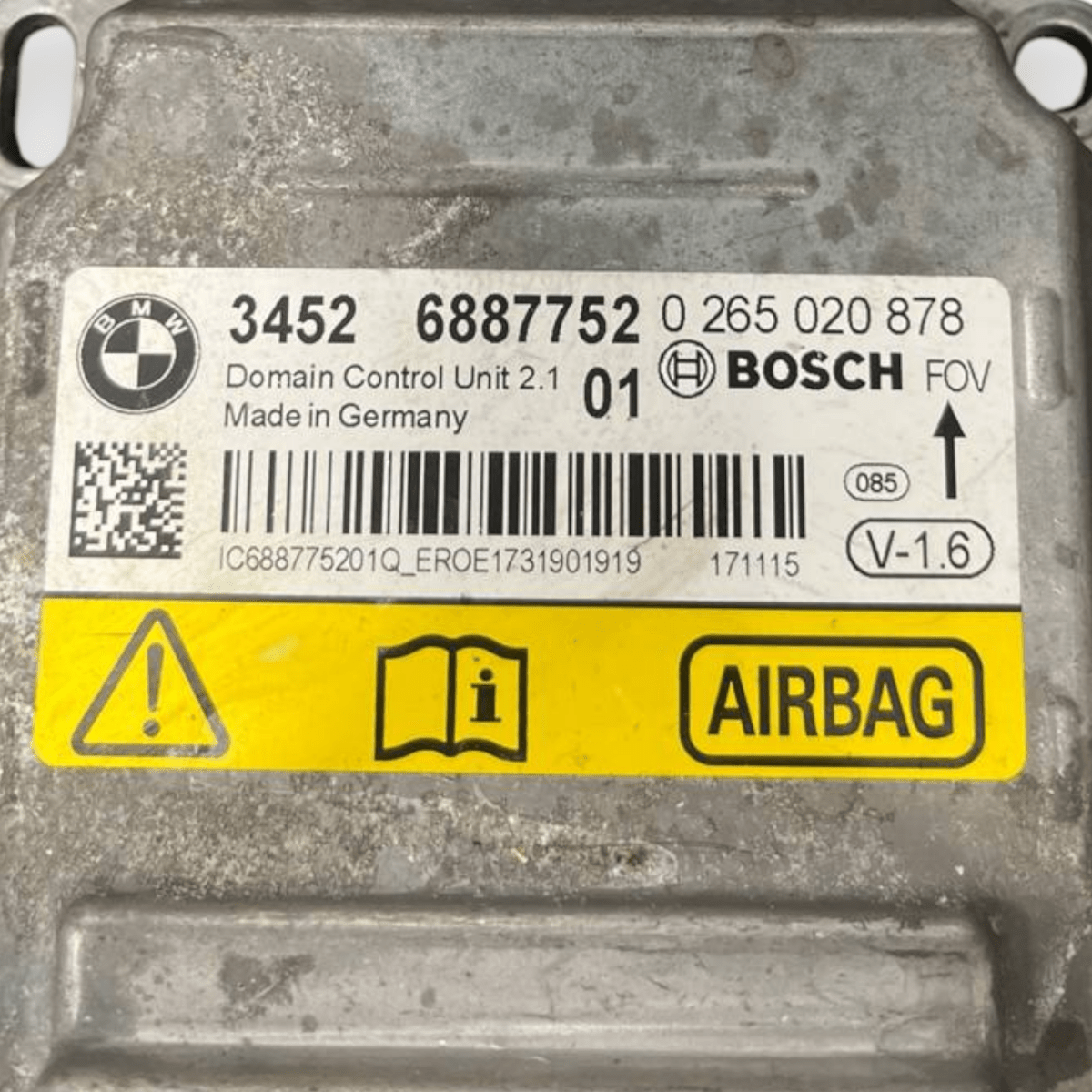 Centralina Airbag Bmw Serie 4 Gran Coupè F36 (2013 al 2020) cod: 34526887752 / cod: 0265020878