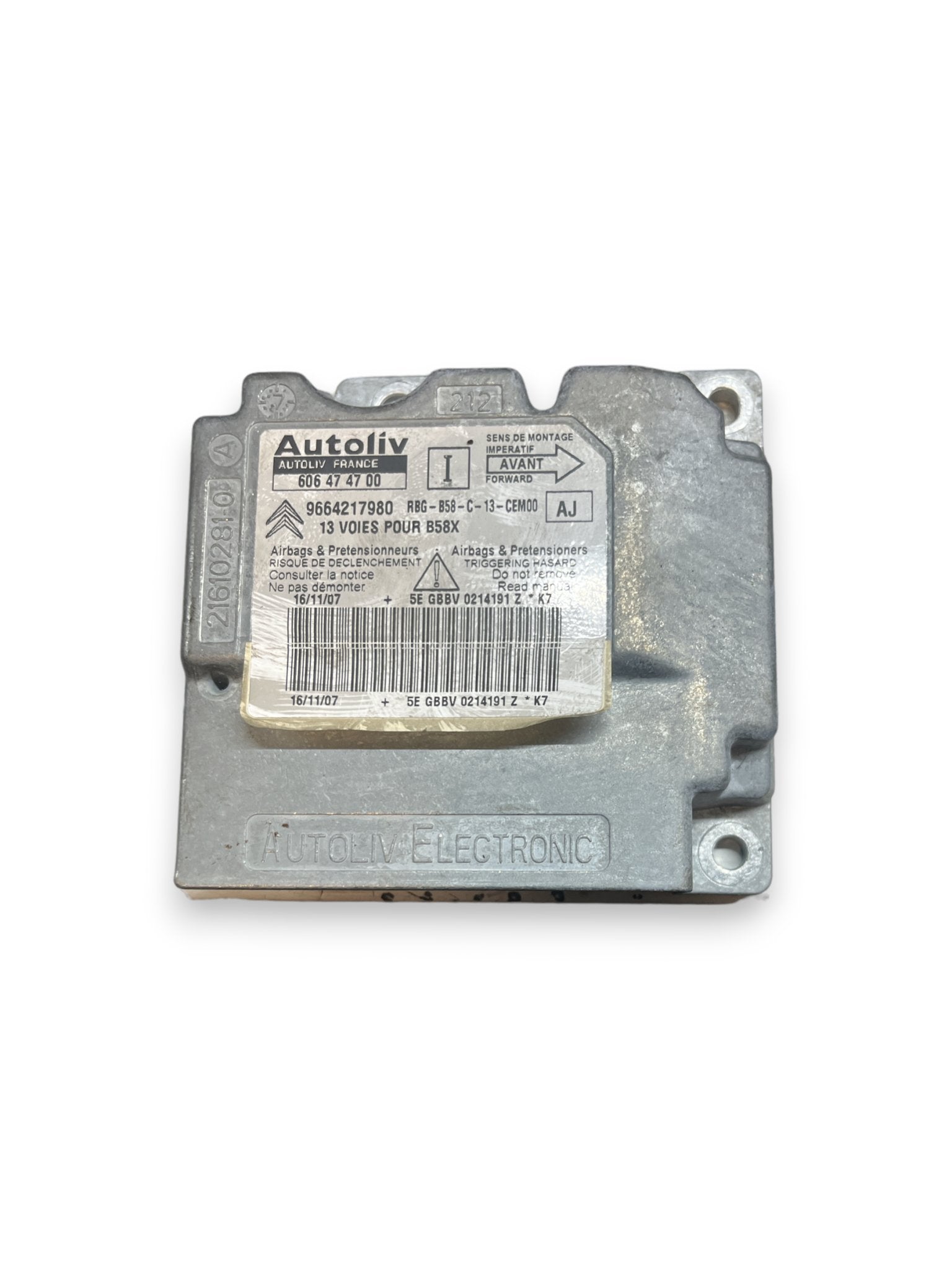 Centralina Airbag Citroen C4 Picasso (2007) COD:9664217980