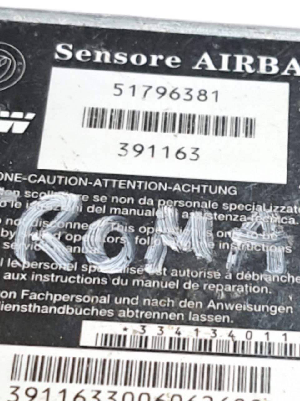Centralina Airbag Fiat Croma (2005-2010) COD:51796381