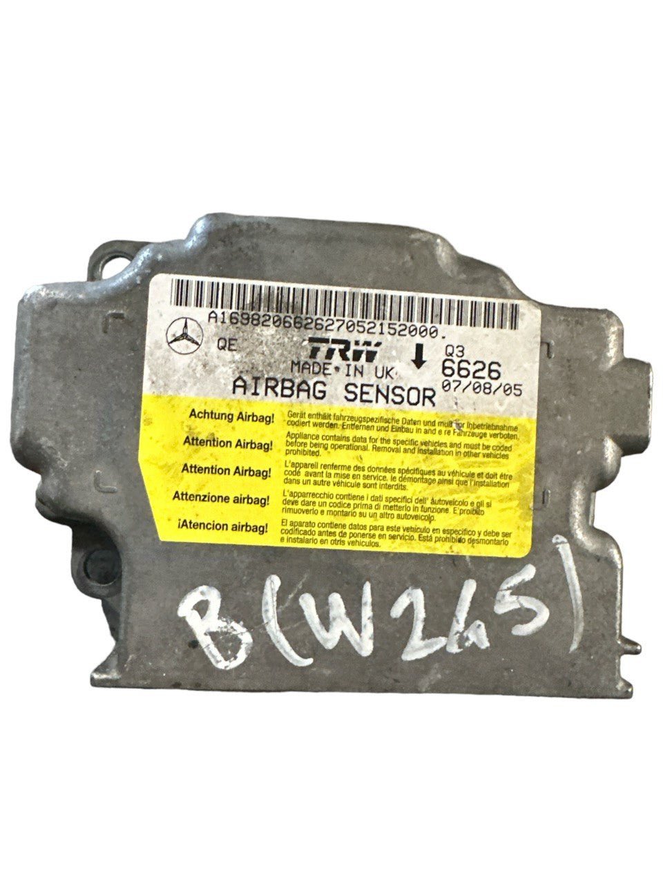 Centralina Airbag Mercedes-Benz Classe B w245 ( 2004 - 2012 ) COD:A1698206626