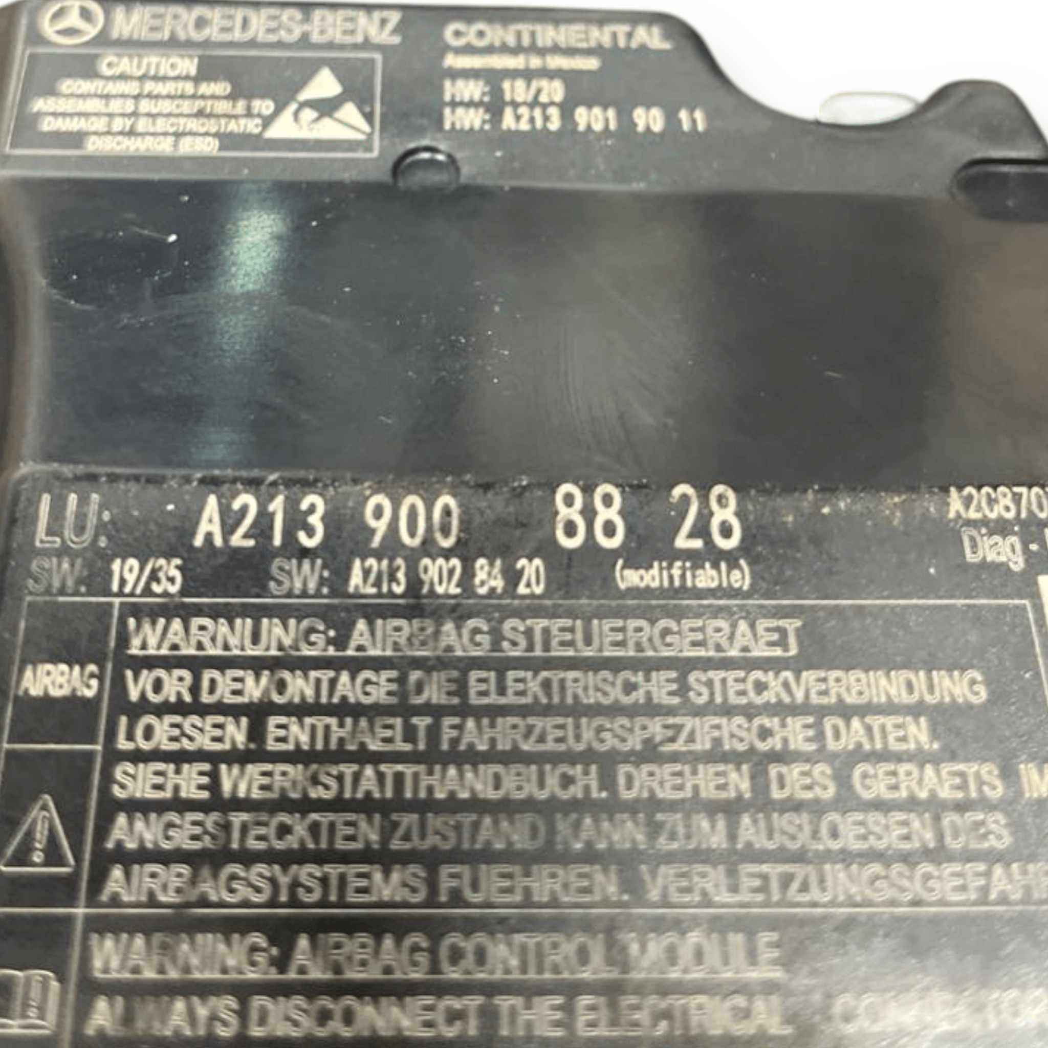 Centralina Airbag Mercedes - Benz Glc Coupè C253 2.0 Diesel (2016 al 2023) cod: A2139008828