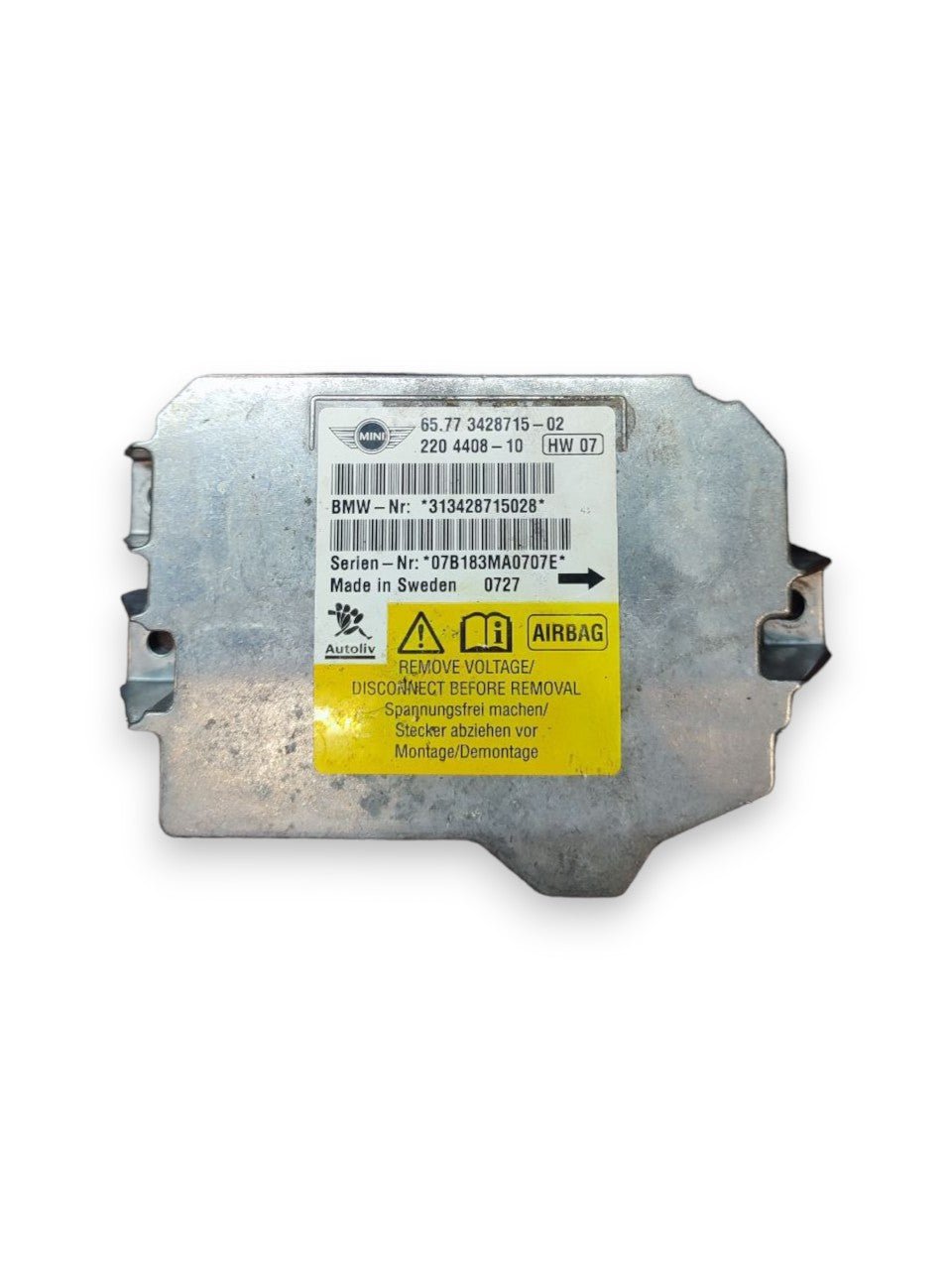 Centralina Airbag Mini One R56 (2007) COD:65773428715-02 / 2204408-10