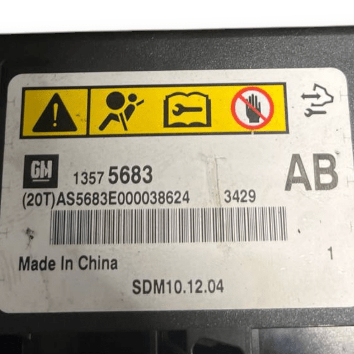 Centralina Airbag Opel Astra J (2009 al 2015) cod: 13575683