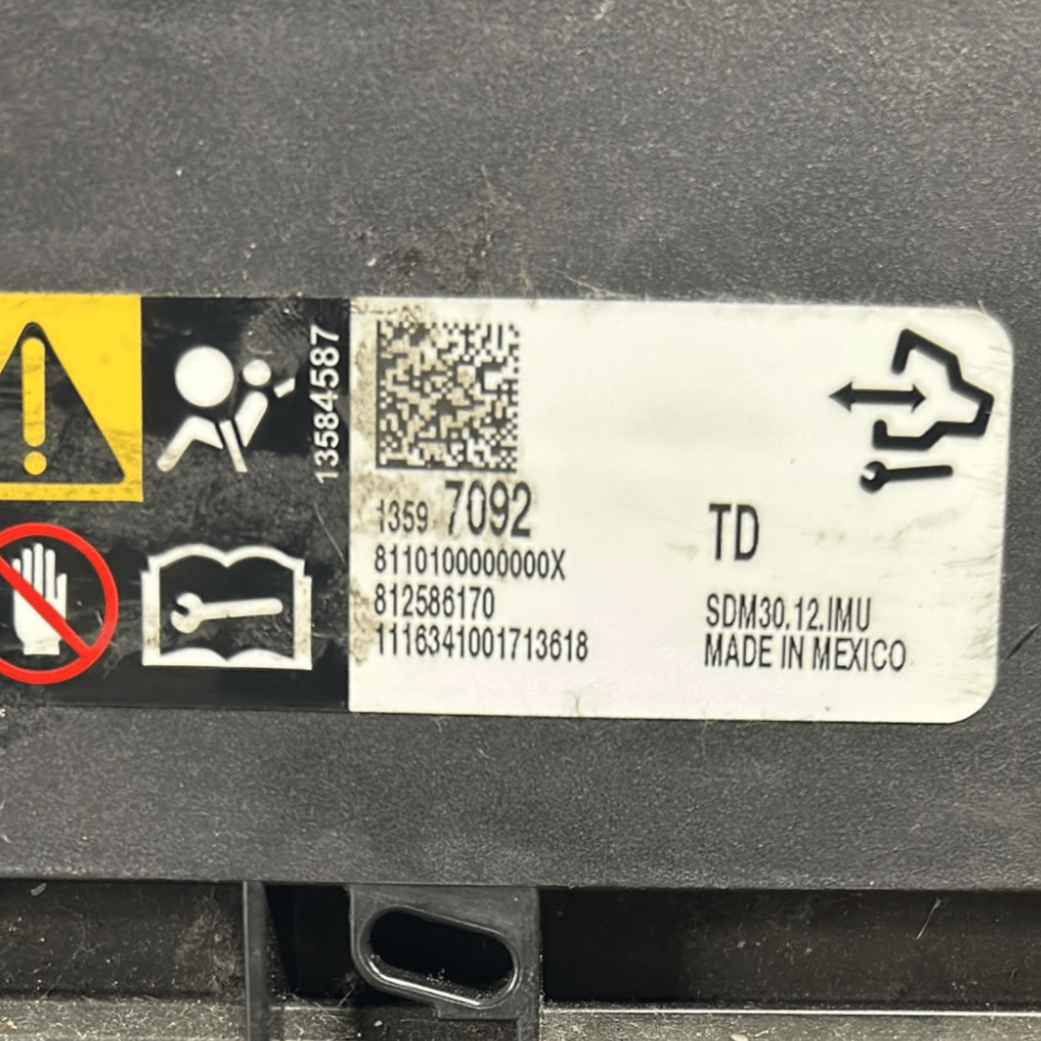 Centralina Airbag Opel corsa E cod:812586170 (2014 > 2019)