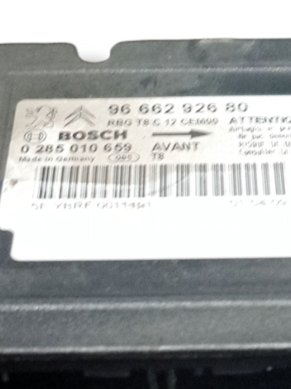 Centralina Airbag Peugeot 3008 (2009-2016) COD:9666292680