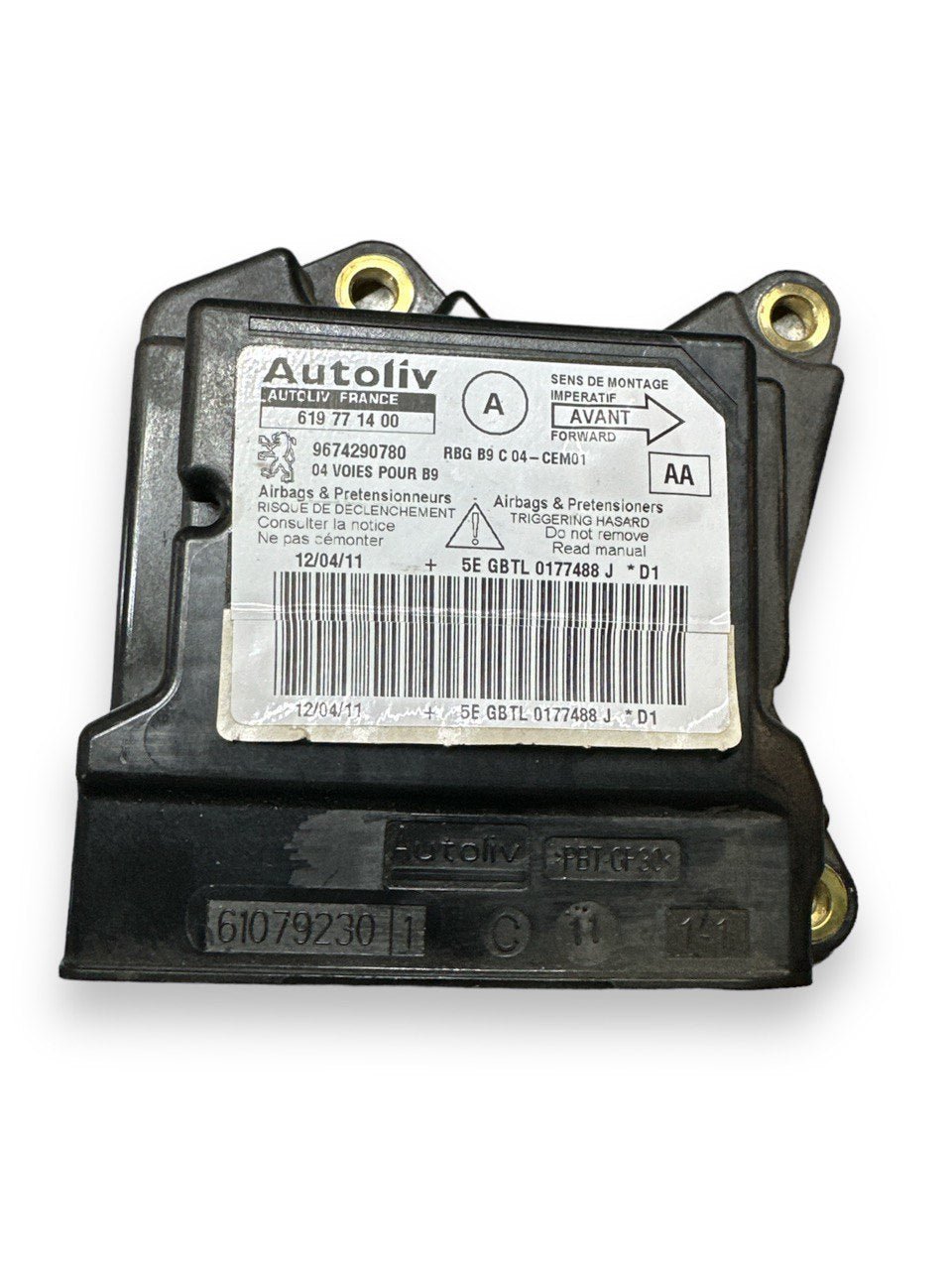 Centralina airbag Peugeot Partner (2008-2018) COD:9674290780