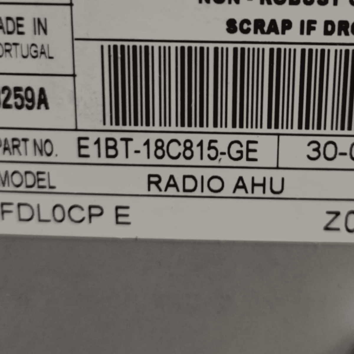 Centralina autoradio ford c-max cod: e1bt18c815ge (2010-2019)