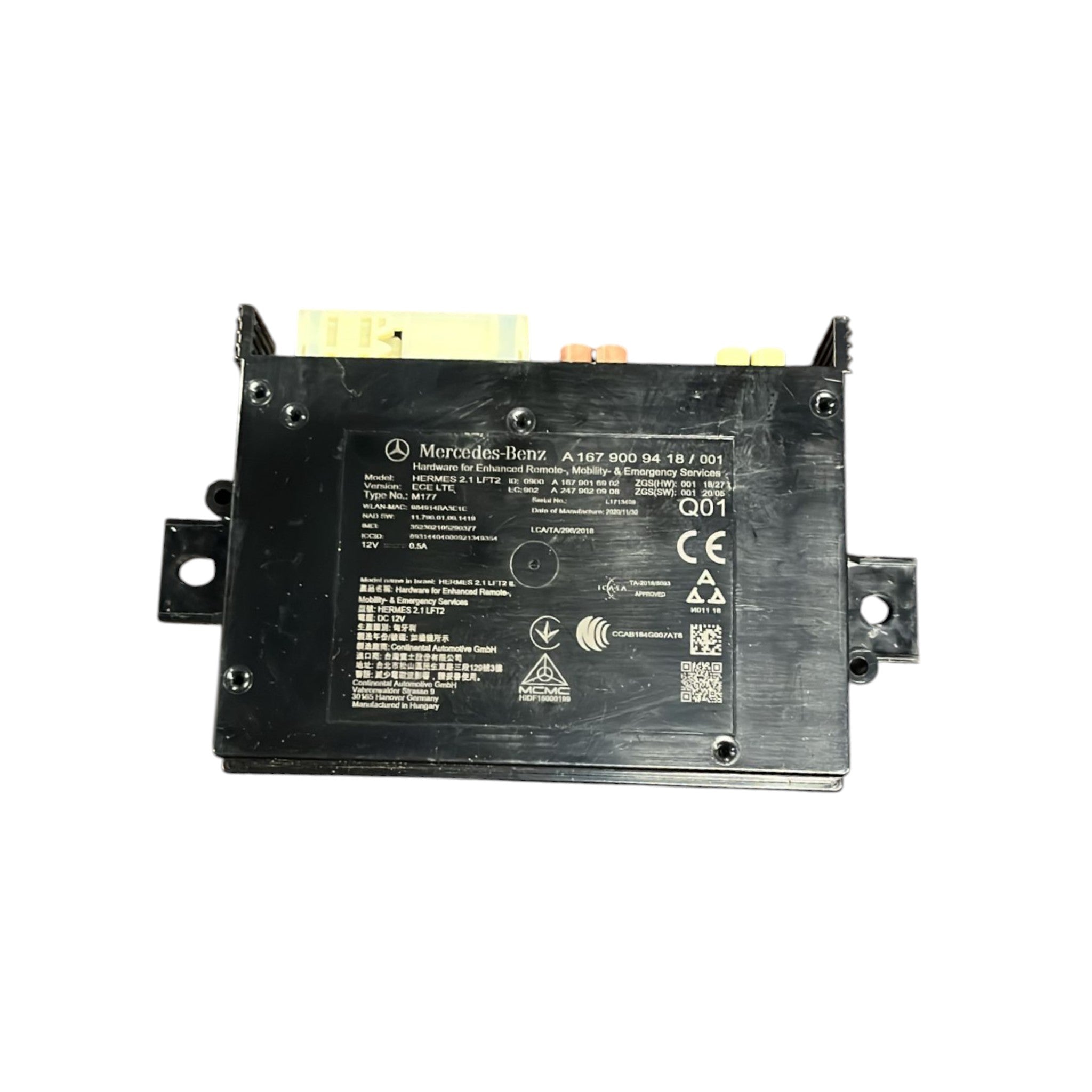 Centralina Autoradio Mercedes Benz GLC (X253) cod:A1679009418 (2015 >2022)