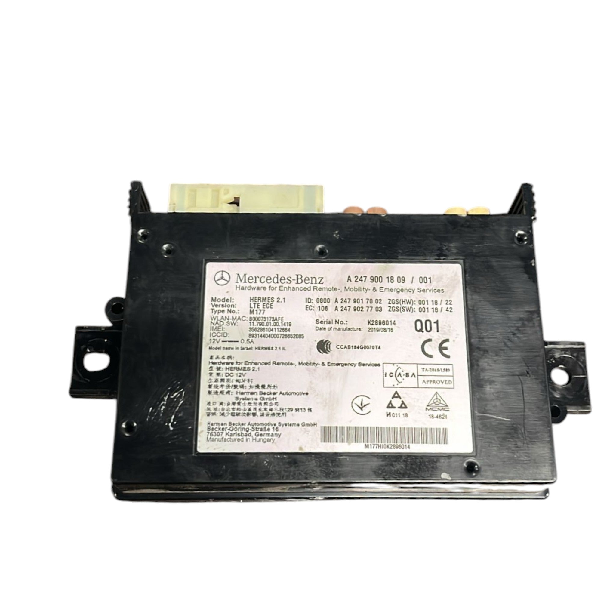 Centralina Bluetooth Mercedes Benz Classe B (W247) cod:A2479001809 (2019 >)