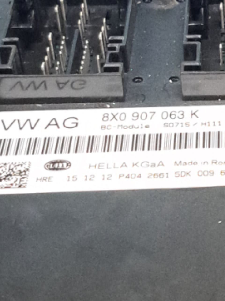 Centralina / Body Computer Audi A1 8X 1.6 TDI (2010-2018) COD:8X0907063K