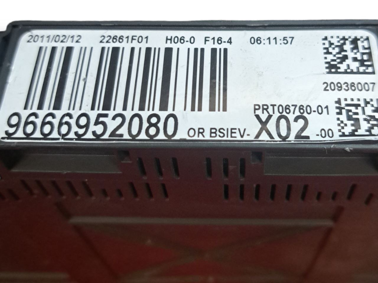 Centralina / Body Computer Citroen C3 1.6 Diesel (2009-2016) COD:9666952080