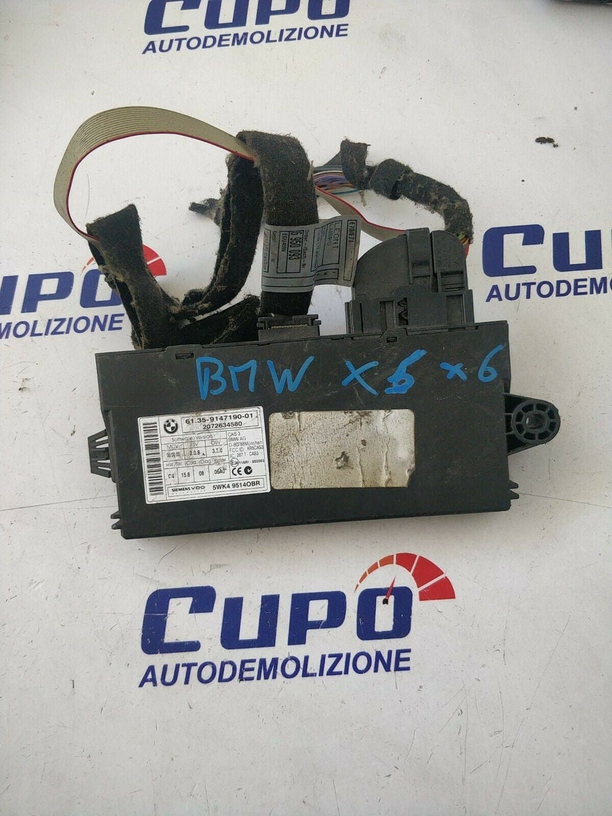 Centralina chiavi modulo cas Bmw x5 61359237046 bmw x6 5wk49514obr