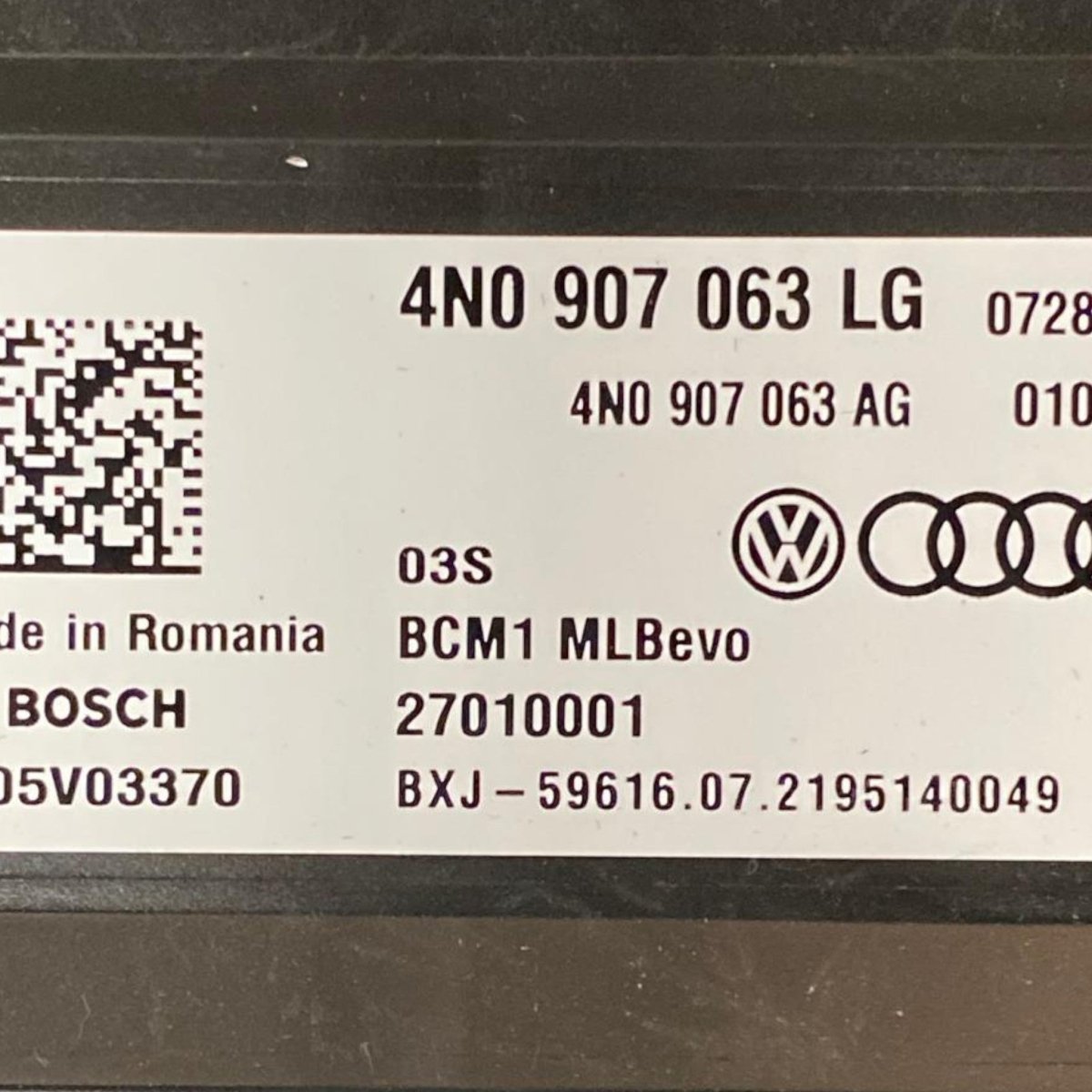 Centralina comfort Audi Q8 (2018-2023) Cod: 4N0907063