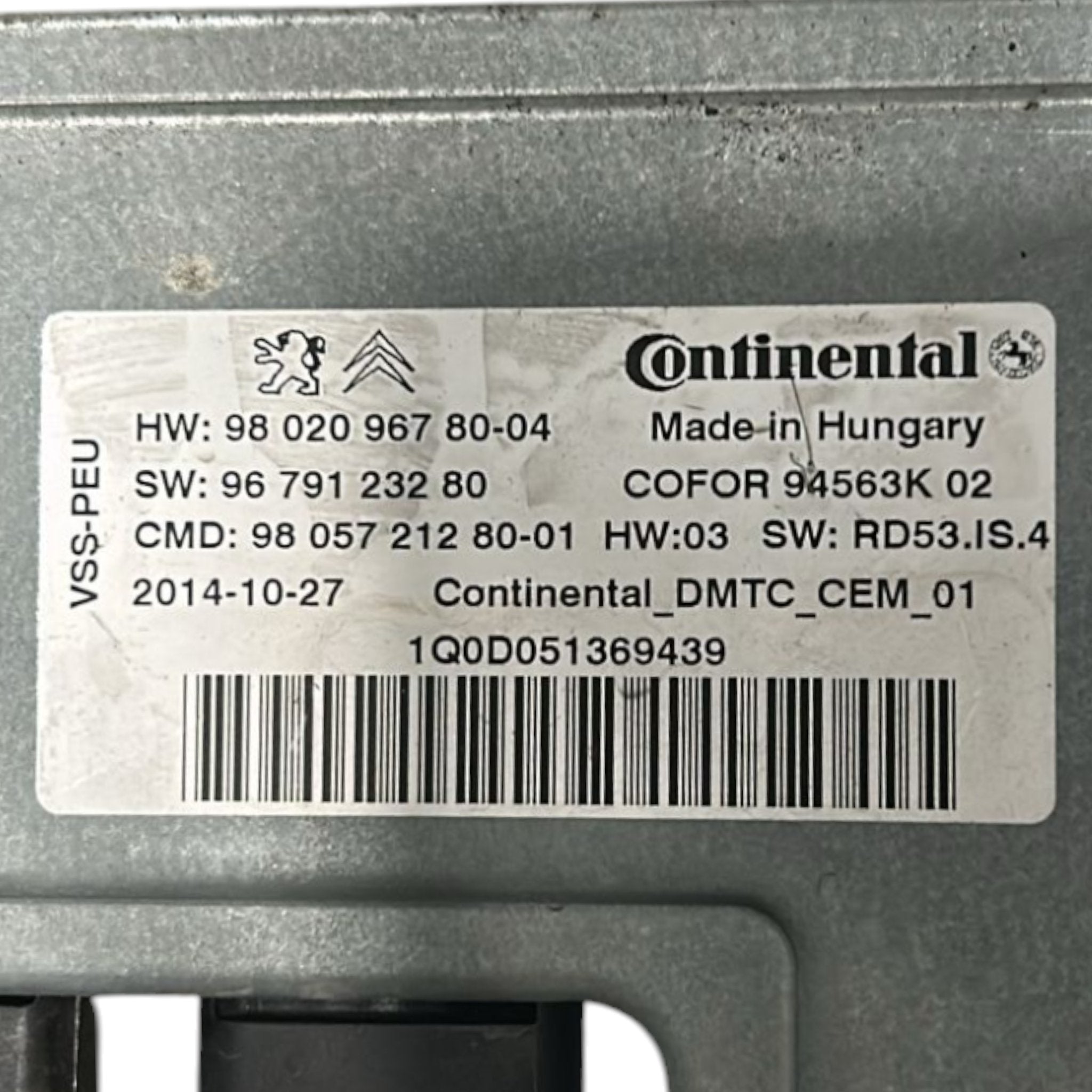 Centralina + Condensatore Start E Stop Citroen C3 III 1.6 Diesel cod.9802096780 (2016 > )