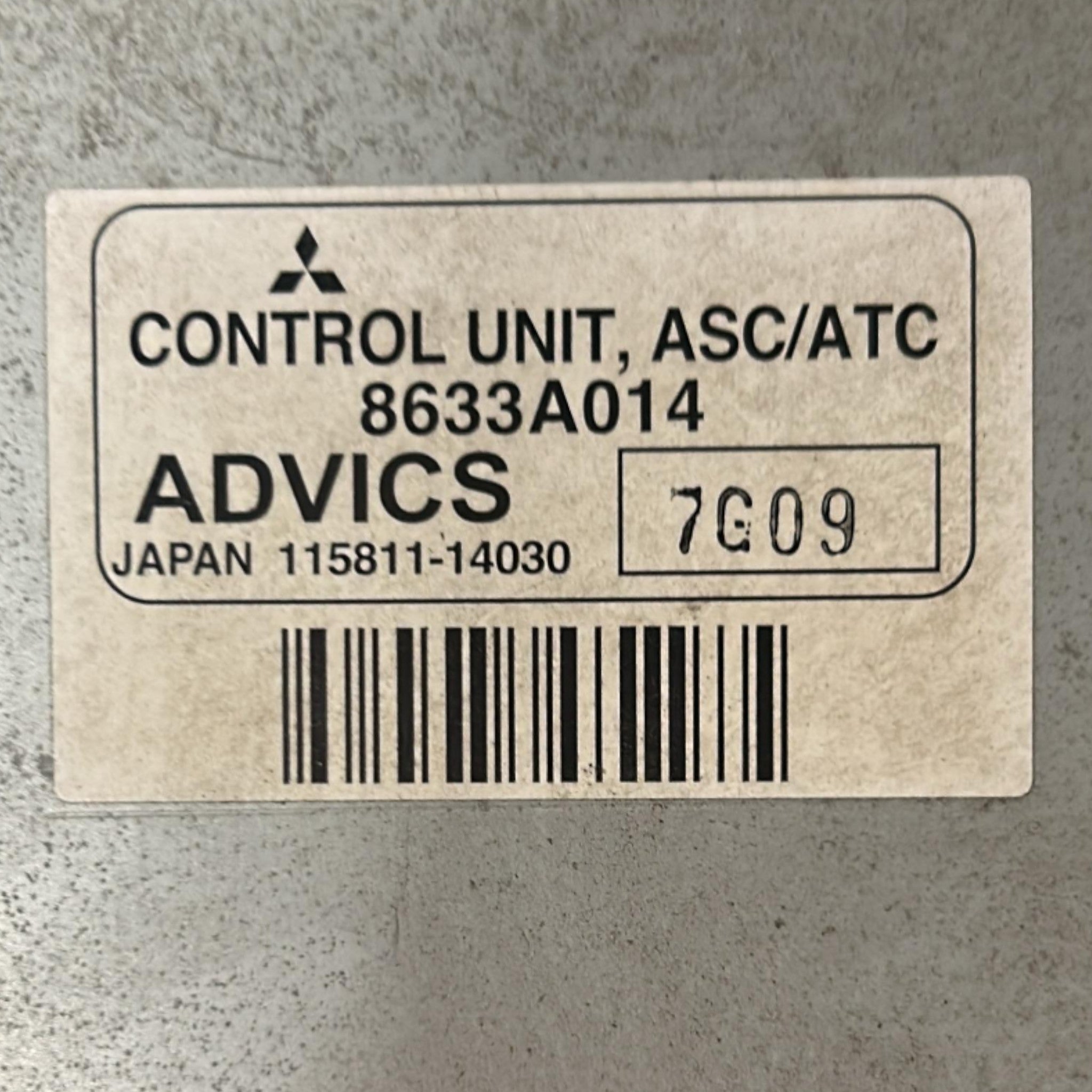 Centralina Controllo Di Trazione Mitsubishi Pajero (V80) cod.8633A014 3.2 Diesel (2006 > 2021)