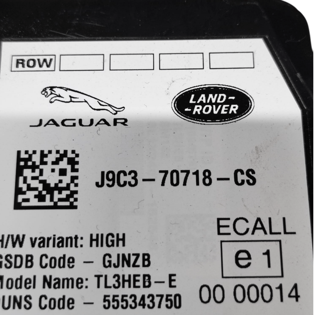 Centralina Controllo Telefono Jaguar E-Pace COD: J9C370718CS (2017-)