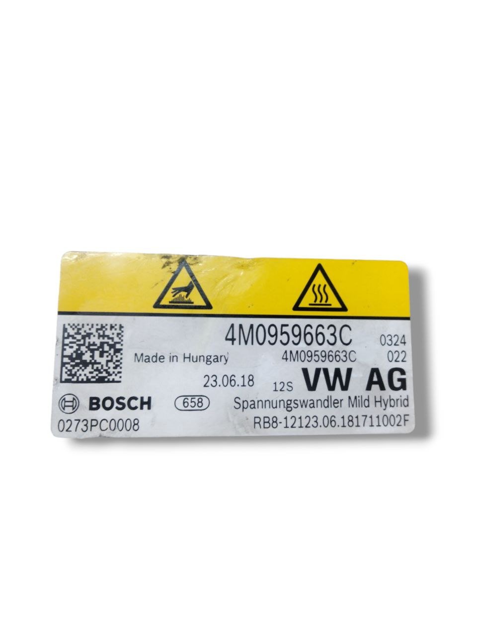 Centralina di voltaggio Audi A7 C8 3.0 Diesel ( 2022 ) cod. 0273PC0008