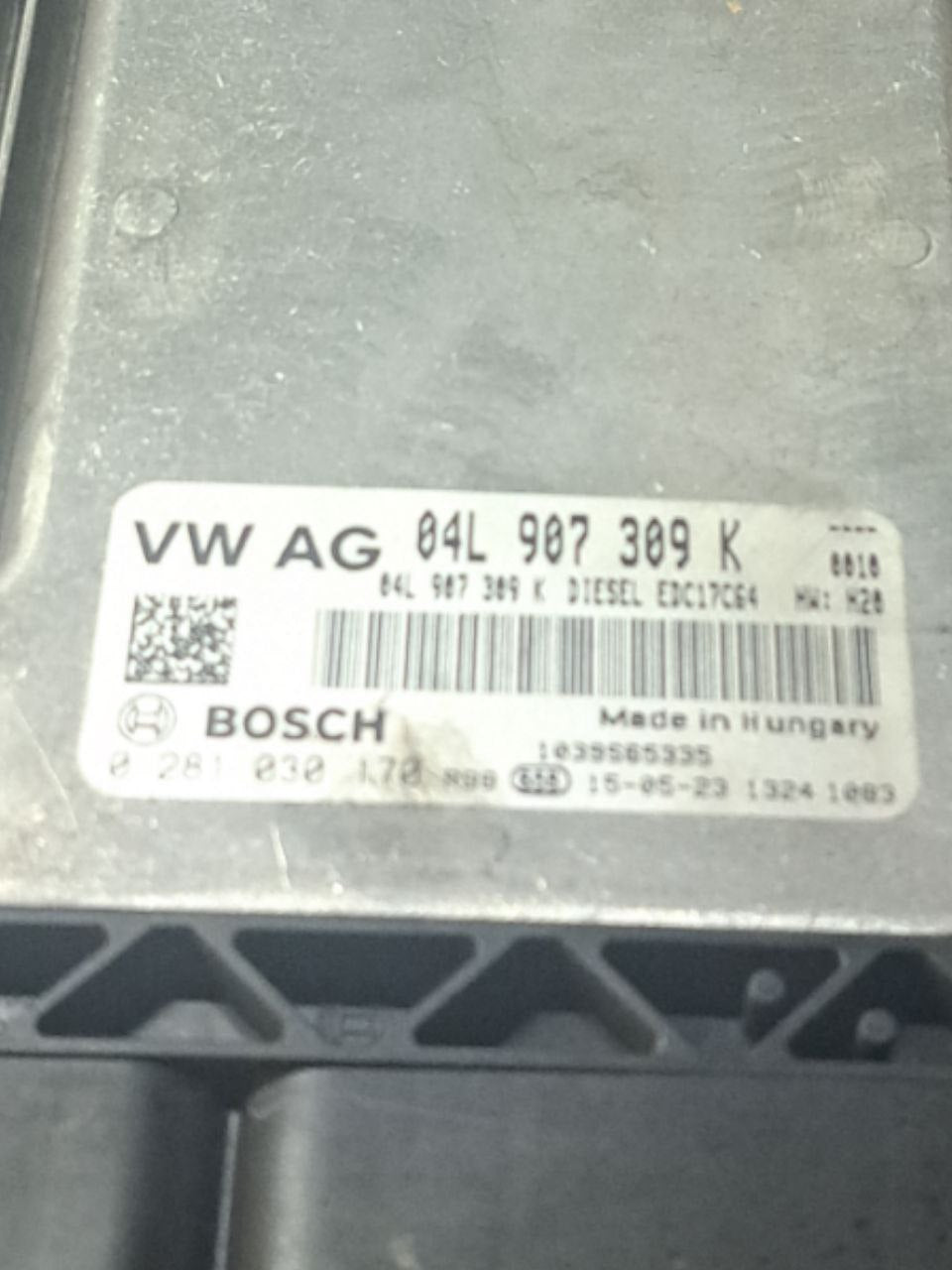 Centralina ECU Motore Audi Q3 8U 2.0 Diesel (2011-2018) COD:04L907309K