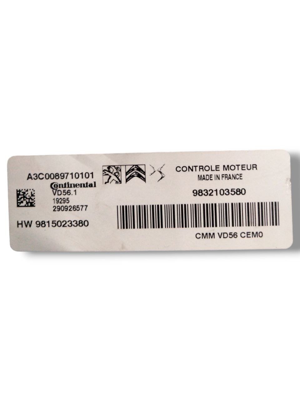 Centralina Ecu Motore Citroen C5 Aircross 1.2 Benzina (2017>) cod.9832103580