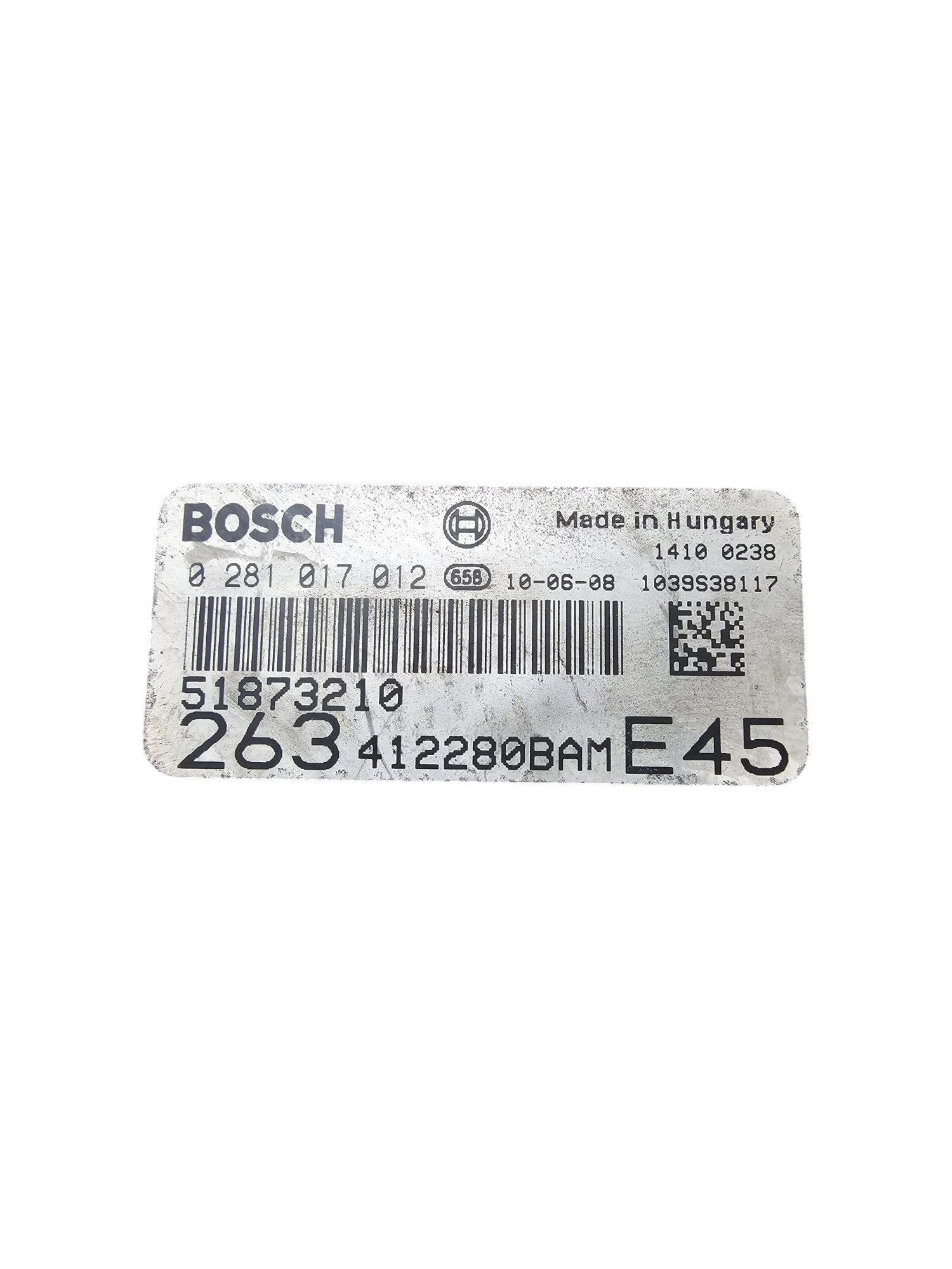 Centralina ECU Motore Fiat Doblò II 1.6 Diesel Cod:51873210 (2009-2022)