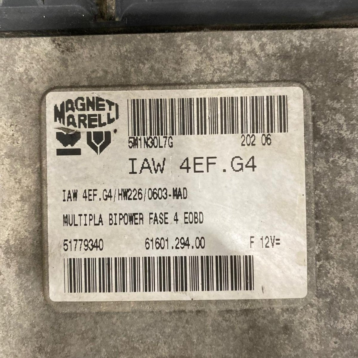 Centralina ecu motore Fiat Multipla 1.6 benzina (2004-2010) cod: iaw4efg4