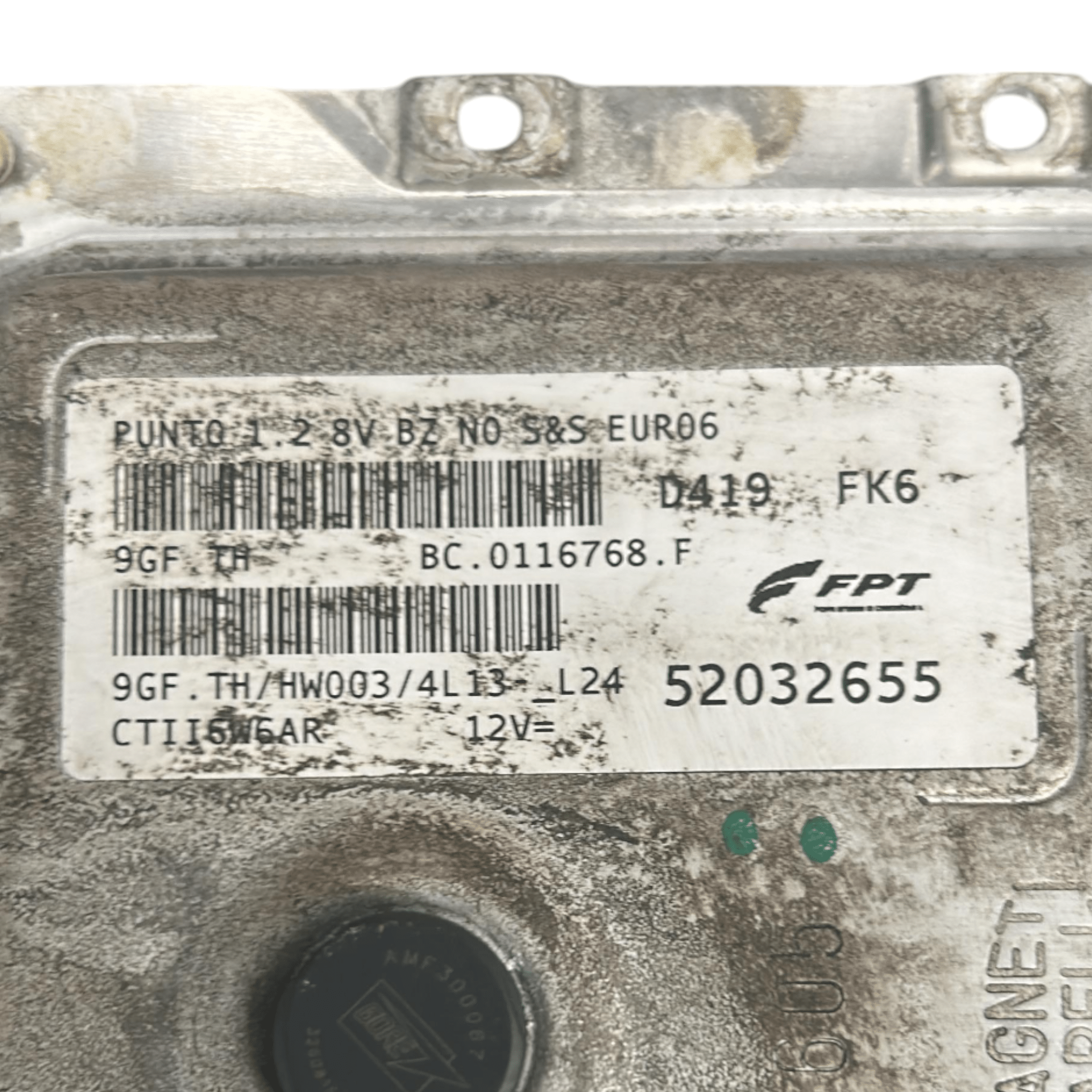 Centralina ECU Motore Fiat Punto EVO cod.52032655 1.2 Benzina (2012 > )