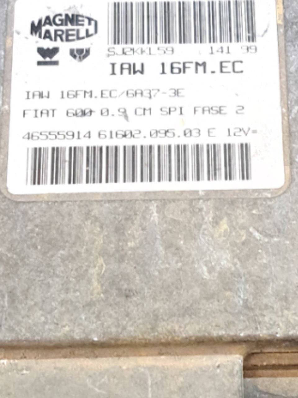 Centralina Ecu Motore Fiat Seicento 0.9 Benzina (1998-2010) COD:46555914