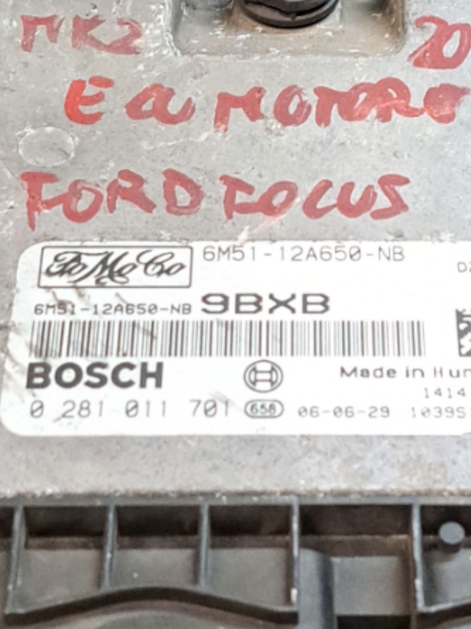 Centralina ECU Motore Ford Focus 1.6 Diesel (2006) COD:6M51-12A650-NB