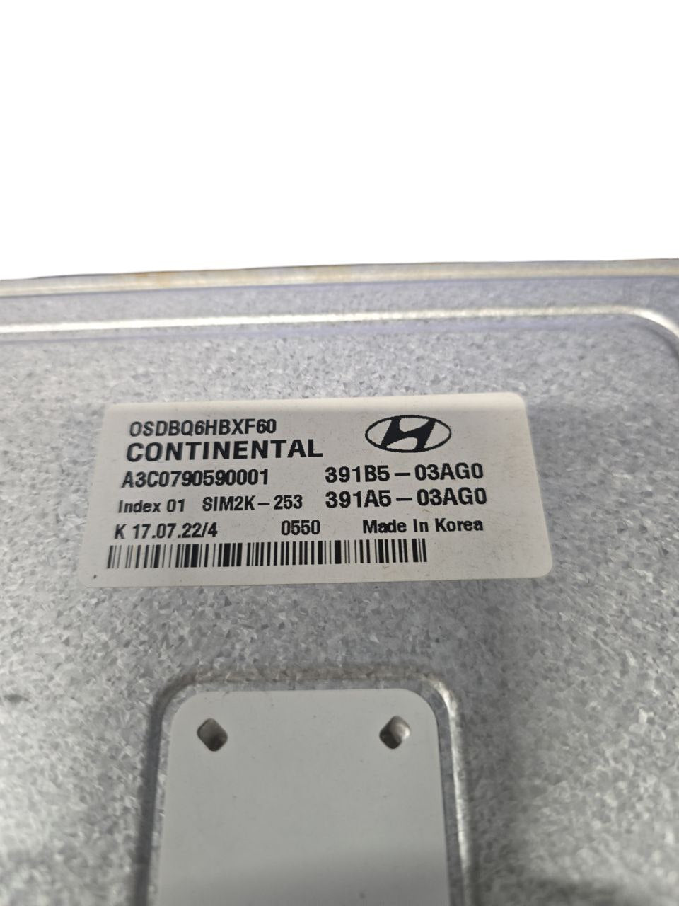 Centralina Ecu Motore Hyndai Kona Cod : 391B5-03AG0 1.6 Benzina-Hybrid (2017>)