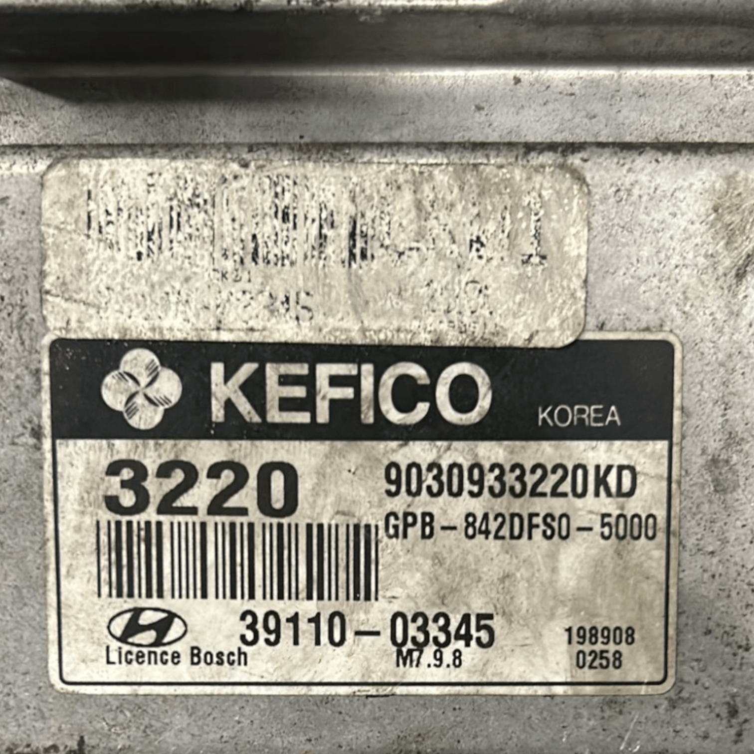 Centralina ECU Motore Hyundai I20 1.2 Benzina cod:9030933220KD (2008 > 2014)